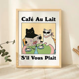 Wash Your Plttle Paws Bathroom Black Cat Wall Art Prints Canvas Painting Poster Picture For Living Bed Room Home Decor