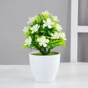 1pc Artificial Potted Plant Small Bonsai Flowers Pot Simulated Tree Ornaments Wedding Home Hotel Office Table Decor Fake Plants