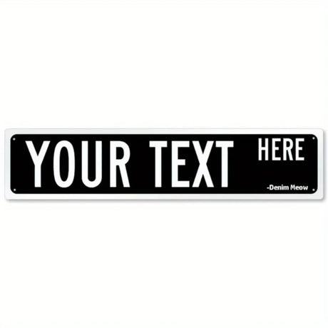 Personalized Metal Sign - Suitable for Offices, Workplaces & Homes, Custom Text, Ideal for Outdoor Decor.