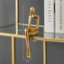 Light Luxury Human Body Art Ornament Decorate Abstract Resin Creative Golden Arts And Crafts Home Office Business Originality
