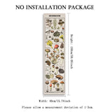 Floral & Plants Chart Vertical Tapestry Mushrooms Wall Hanging Reference Illustrative Botanical Art Tapestry Flowers Home Decor