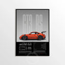 Minimalist 911 Turbo GT3-RS GT4 RS Hyper Car Sports Car Supercar Poster Canvas Painting Motosport Wall Art Pictures Home Decor
