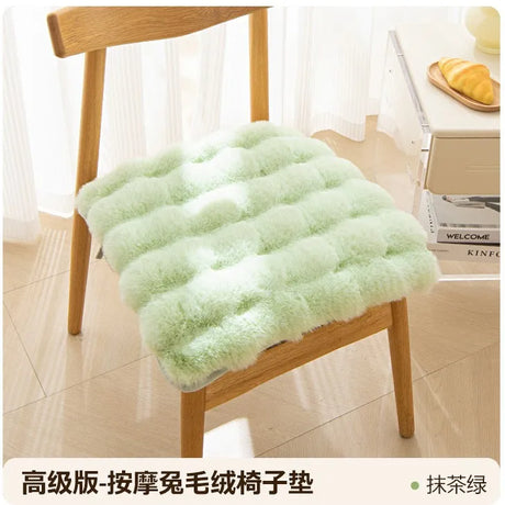 Winter Thickened Plush Student Cushion Seat Cushion Rabbit Velvet Warm Seat Cushion Fart Cushion Office Sedentary Artifact