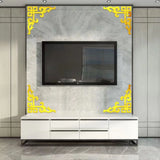 Acrylic Mirror Sticker Wall Cabinet Decor Self-adhesive Geometry Wall Corner Decorative Wall Stickers DIY Room Home Office Decor
