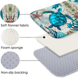 Coastal Sea Turtle Ocean Life Runner Rugs Decor Kitchen Hallway Balcony Floormat Bedroom Entrance Doormat Bath Non-Slip Foot Pad