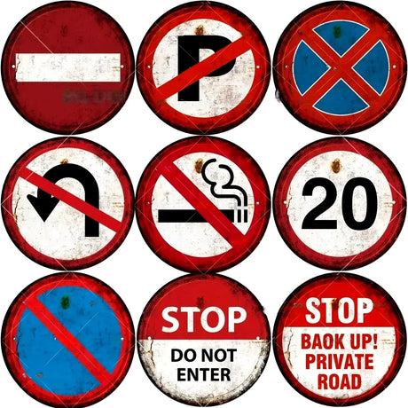 Vintage Warning Garage Metal Sign Plate Plaque -Tin Sign Wall Decor for Home, Bar, Pub, Store, Man Cave, Ideal Decor for Outdoor