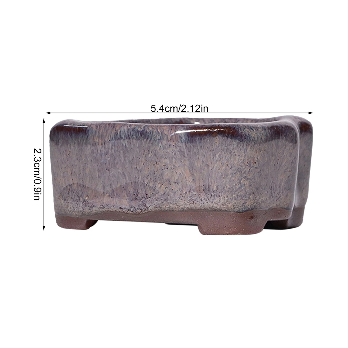Chinese Style Bonsai Pots Breathable Stoneware Bonsai Pots With Holes Chinese Style Bonsai Flowerpot Ceramic Crafts for Garden