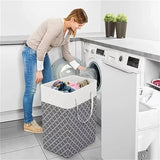 75L New Waterproof Fabric Laundry Basket Simple Clothes Sundries Storage Box Foldable Bag Large Capacity Laundry Basket