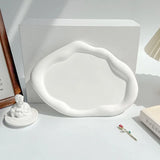 Decorative Prop with Irregular Cloud-shaped Tray Multipurpose Irregular Plaster Tray for Jewelry and Home Decor