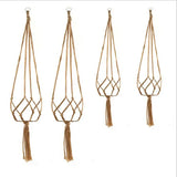 Gardening Green Plant Hanging Basket Cotton Rope Hanger Flower Pot  Handmade Macrame Pot Pocket Wall Boho Courtyard  Home Decor