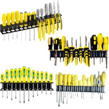 Heavy-Duty Metal Tool Rack, Space-Saving Wall-Mounted Organizer with Powder-Coated Iron, for Storing Screwdrivers, Pliers