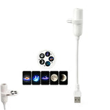 Mini USB Galaxy Star Projector Light 360° Adjustable Night Light Atmosphere Lights For Bedroom Romantic Night Birthday Party Use
