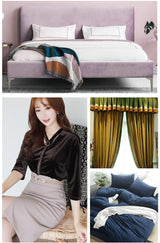 155 Cm Wide Velvet Fabric Dutch Velvet Solid Color Sofa Cover Pillow Cushion Curtain DIY Spring and Autumn Apparel Sewing Fabric