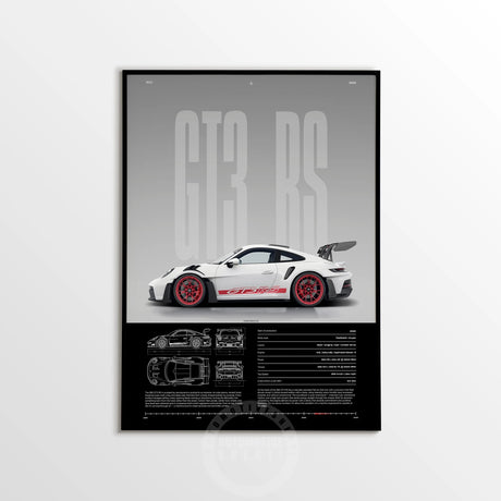 Minimalist 911 Turbo GT3-RS GT4 RS Hyper Car Sports Car Supercar Poster Canvas Painting Motosport Wall Art Pictures Home Decor