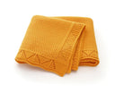 Personalized Knitted Blanket Embroidered Name Baby Boy Girl Soft Blanket Baby Shower Breathable Stroller Blanket Birthday Gift