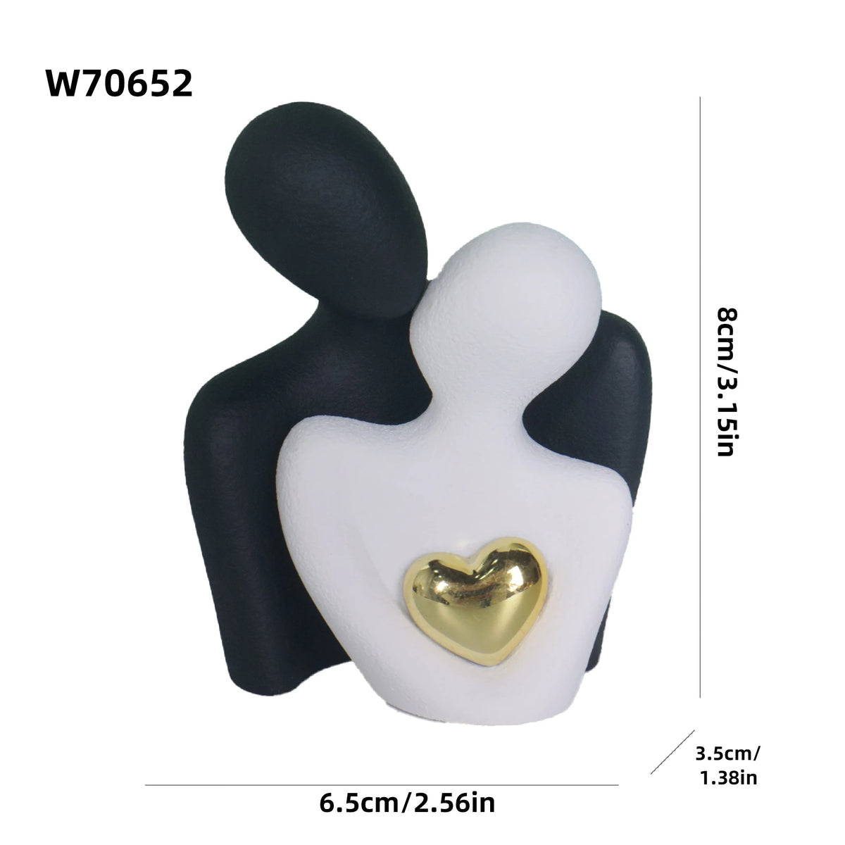 Couple Hugging Figurine Ceramic Couple Statue Abstract Modern Sculpture Love Figurines Art Craft Couple Home Accents