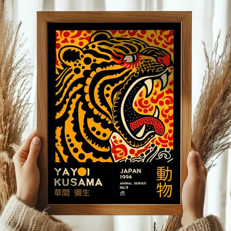 Japanese Yayoi K_Kusama Abstract Canvas Prints Poster Japandi Vintage Animal Aesthetics Art Prints Bedroom Wall Art Home Decor