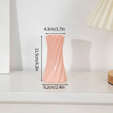 Nordic Vases Pure White Plastic Vases Imitation Ceramic Flower Vases Desktop Flowerpot Wedding Decor Home Ornament
