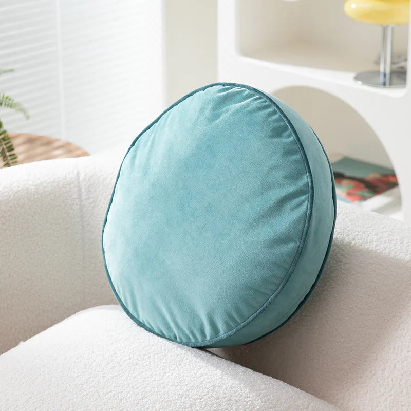 Nordic Minimalist Style Soft Round Cushion With Fillings Stuffed Floor Seat Mat Velvet Meditation Cushion Futon Throw Pillow