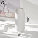 White Ceramic Vases Nordic Decorative Vasen Ornaments Home Living Room Decor Flower Arrangements Sketching Props Desktop Decor