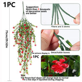 Artificial Plant Eucalyptus Camellia Plastic Wedding Festival Arch Wall Home Room Outdoor Garden Hanging UV Protection DIY Gifts