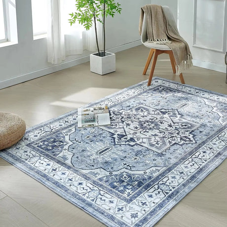 Bohemia Style Soft Flannel Carpet Large Size Living Room Bedroom Non-slip Rugs Sofa Coffee Table Blanket Kids Room Mat