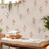 Flowers Wall Stickers for Bedroom Living Decor Wall Decals Girls Room Decorative Wall Stickers Baby Nursery Room Kids Room