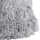 Soft Fur Cushion Cover 43x43cm Cozy Plush Decorative Pillow Cover for Living Room Sofa Decor Pillowcase White Grey Cushion Case