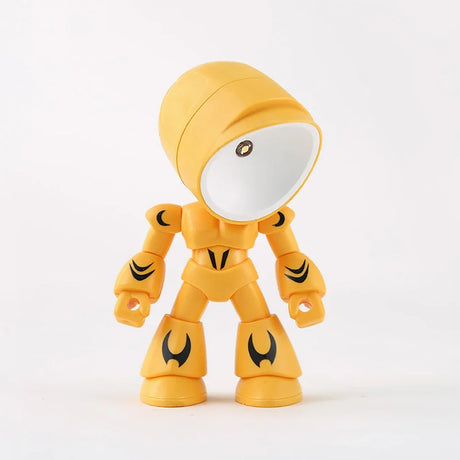 LED Mini Night Light Cute Cartoon Robot Hero Desk Lamp Desktop Ornament Book Light Kids Room Bedside Bedroom Decor Holiday Gifts