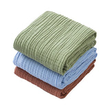 6 Layer Cotton Gauze Blanket Multipurpose Baby Bath Towel Waffle Texture Soft Children's Throw Blanket Without Fluorescent Color