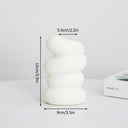 Nordic Vases Pure White Plastic Vases Imitation Ceramic Flower Vases Desktop Flowerpot Wedding Decor Home Ornament