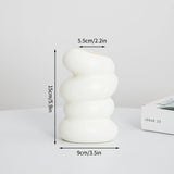 Nordic Vases Pure White Plastic Vases Imitation Ceramic Flower Vases Desktop Flowerpot Wedding Decor Home Ornament
