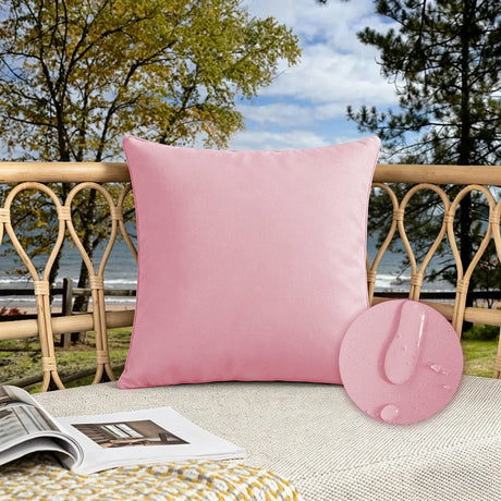 Candy Colors Cushion Cover 45x45cm/50x50cm Waterproof Throw Pillow Covers Outdoor Home Decor Stain-resistant for Patio Sofa