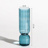Nordic Glass Vase Small Glass Vases Flower Arrangement Home Decoration Accessories Modern Living Room Glass Ornament