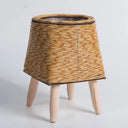 Fashion Rattan Woven Flower Pot Creative Flower Planters With Removable Legs Durable Hand Wove Plant Stand