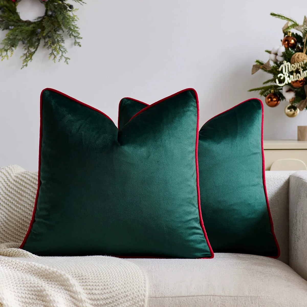 Modern Velvet Pillowcases for Living Room, Black & White Velour Cushion Covers, Sofa Decor, 45x45/50x50/30x50 cm