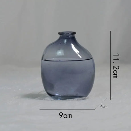 Fashion Gradient Color Glass Flower Vase Mini Irregular Hydroponic Vase Flower Arranger Vase Ornaments Home Decoration