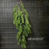 1PC Artificial Hanging Green Plants Fake Rattan Wall Hanging Plastic Vine for Home Garden Restaurant Decoration Soft Landscaping