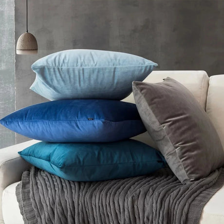 Velvet Cushion Cover Solid Color Throw Pillow Covers for Living Room Sofa Decorative Pillow Home Decor Pillowcase