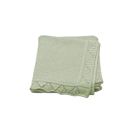 Personalized Knitted Blanket Embroidered Name Baby Boy Girl Soft Blanket Baby Shower Breathable Stroller Blanket Birthday Gift