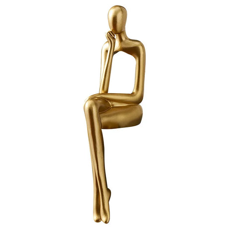 Light Luxury Human Body Art Ornament Decorate Abstract Resin Creative Golden Arts And Crafts Home Office Business Originality