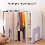 Multifunctional storage bookshelf, storage book stand, desk organizing rack, CD files, school office supplies