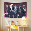 Japanese Anime Tapestry Dramatics Game Murders Flag Home Decoration Living Room Bedroom Backdrop Cloth Festival Gifts