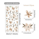 Flowers Wall Stickers for Bedroom Living Decor Wall Decals Girls Room Decorative Wall Stickers Baby Nursery Room Kids Room