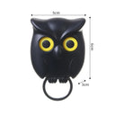 Animal Cartoon Owl Keychain Magnetic Key Hook Auto Blink Cute No Punch Storage Hook Kitchen Home Wall Decor
