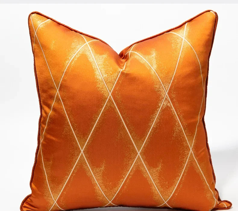 40 Style High Grade Cushion Cover 30x50/45x45/50x50CM Light Luxury Jacquard Pillowcase Champagne Blue Home Hotel Bed Sofa Decor