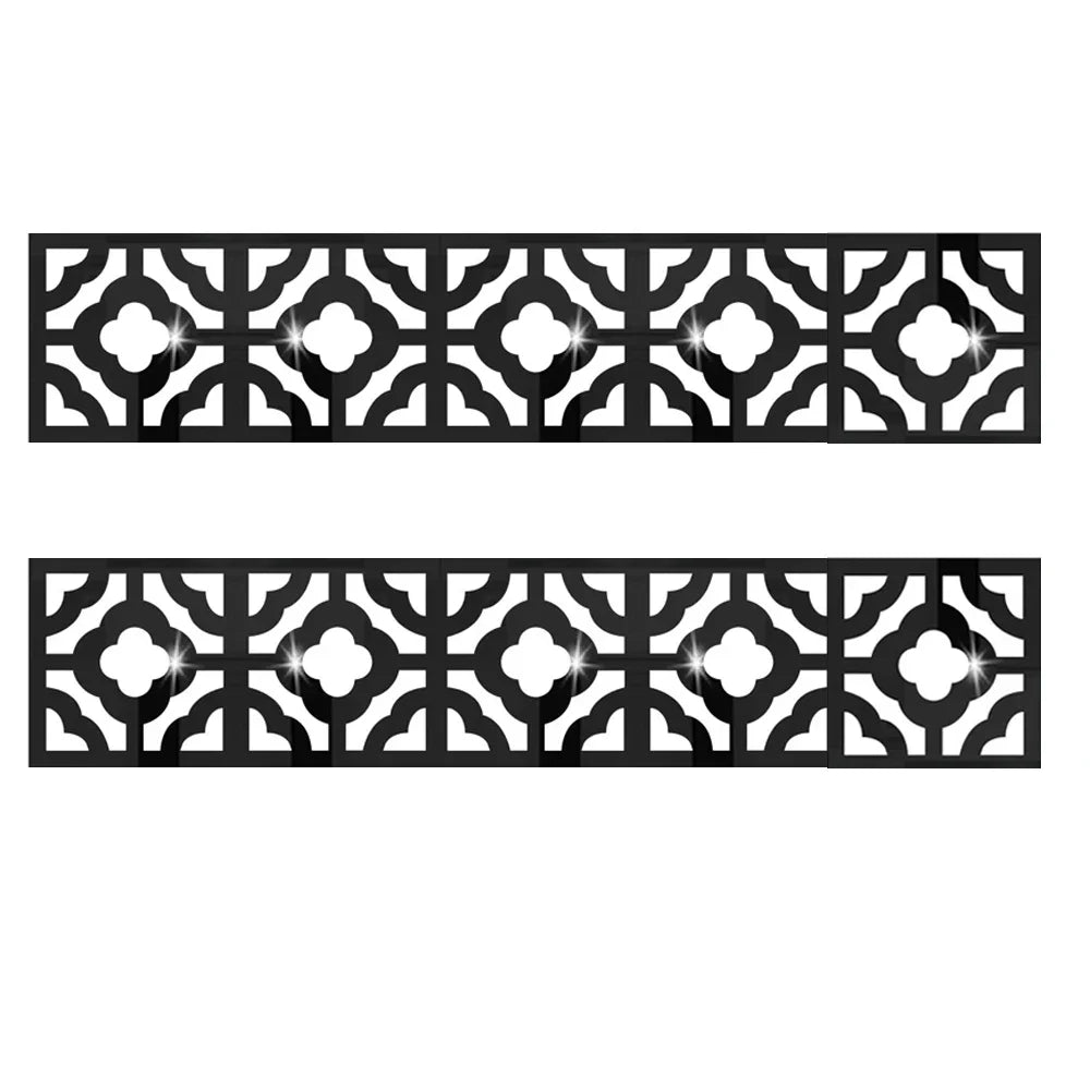 3D 5/10CM Square Self Adhesive Waist Line Mirror Sticker Wall Stickers for Living Room Ceiling Edge Strip Corner Line Wall Decor