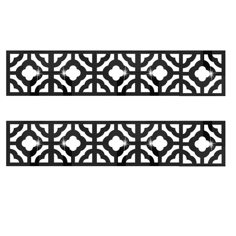 3D 5/10CM Square Self Adhesive Waist Line Mirror Sticker Wall Stickers for Living Room Ceiling Edge Strip Corner Line Wall Decor