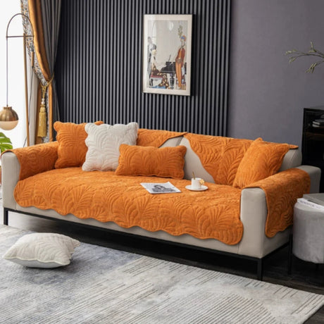 New Cream Corduroy Sofa Cushion  Four Seasons Hot Selling Seat Cushion Non-slip Leather Sofa Cover Cloth Towel for Living Room