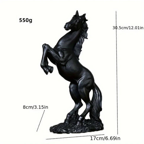 Resin Statue Golden White Black Horse Figure Nordic Abstract Ornaments For Figurines  For Interior Sculpture Room Home Decor